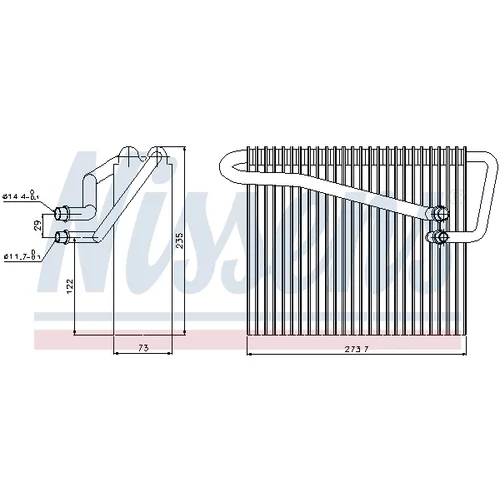 Výparník klimatizácie NISSENS 92301 - obr. 5