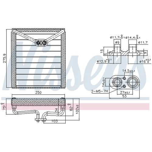 Výparník klimatizácie NISSENS 92373 - obr. 5