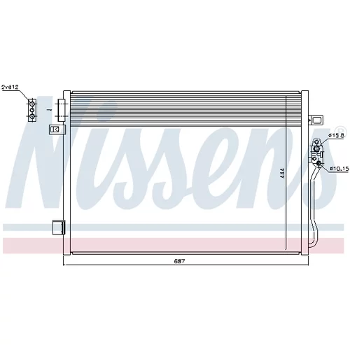 Kondenzátor klimatizácie NISSENS 940379 - obr. 6