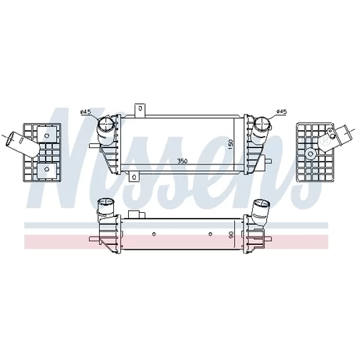 Chladič plniaceho vzduchu NISSENS 961493 - obr. 5