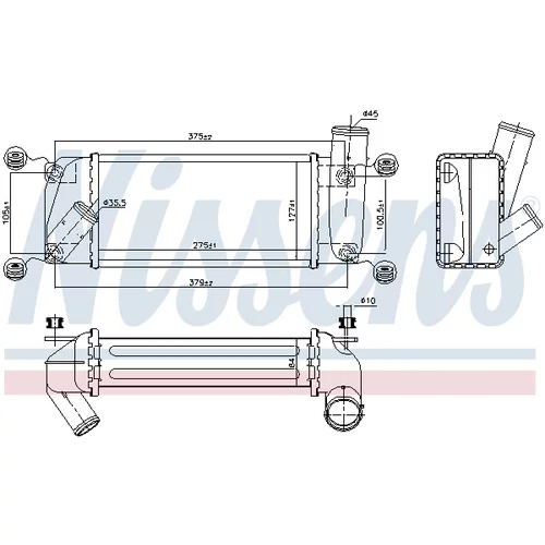 Chladič plniaceho vzduchu 96263 /NISSENS/ - obr. 5