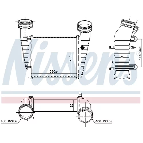 Chladič plniaceho vzduchu 96680 /NISSENS/ - obr. 3