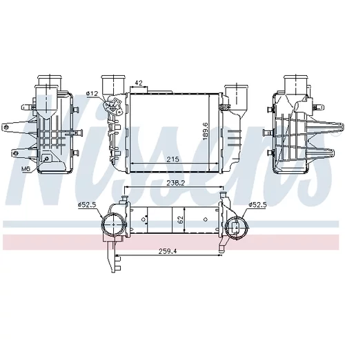 Chladič plniaceho vzduchu NISSENS 96709 - obr. 4