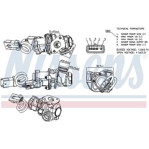 EGR ventil NISSENS 98245 - obr. 7