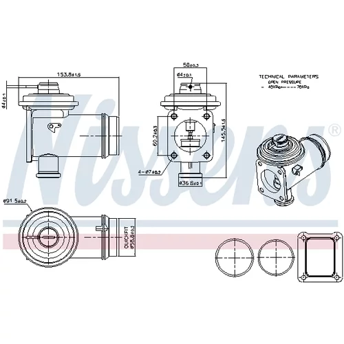 EGR ventil NISSENS 98352 - obr. 6