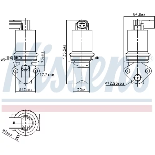 EGR ventil 98372 /NISSENS/ - obr. 6