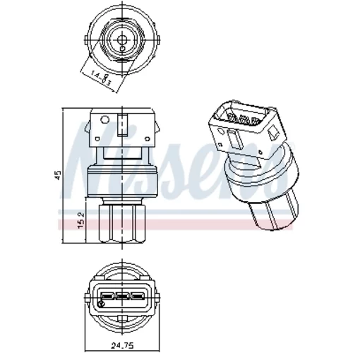 Tlakový spínač klimatizácie 301067 /NISSENS/ - obr. 5