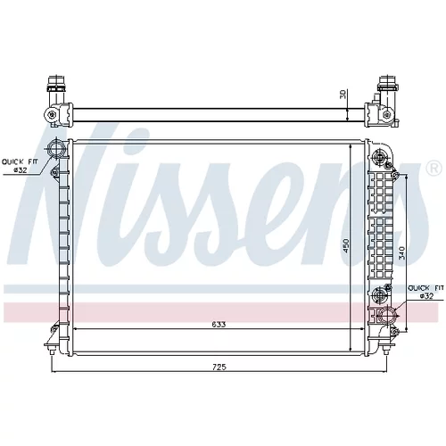 Chladič motora NISSENS 60241 - obr. 5