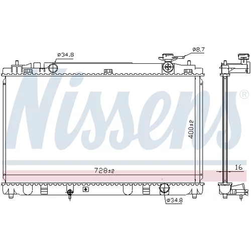 Chladič motora NISSENS 606836 - obr. 4