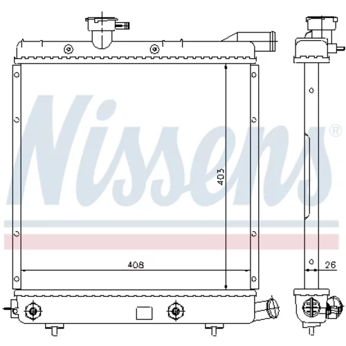 Chladič motora NISSENS 60979 - obr. 6