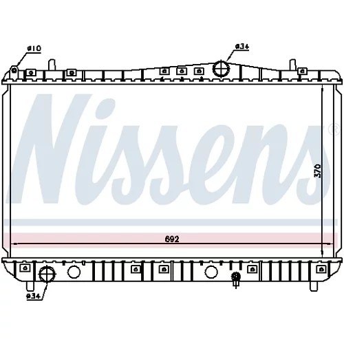 Chladič motora NISSENS 61664 - obr. 4