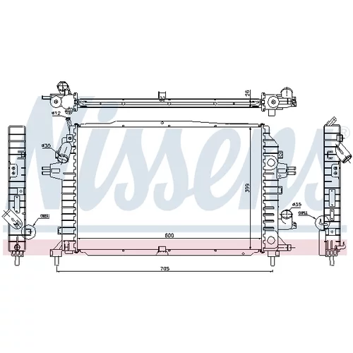 Chladič motora NISSENS 630705 - obr. 5