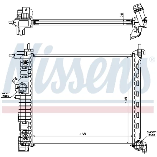 Chladič motora NISSENS 630737 - obr. 4