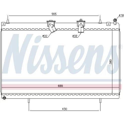 Chladič motora NISSENS 636003 - obr. 4