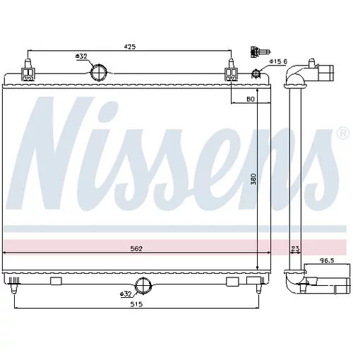 Chladič motora NISSENS 636009 - obr. 5