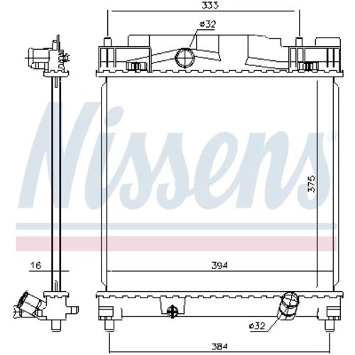 Chladič motora NISSENS 646816 - obr. 4