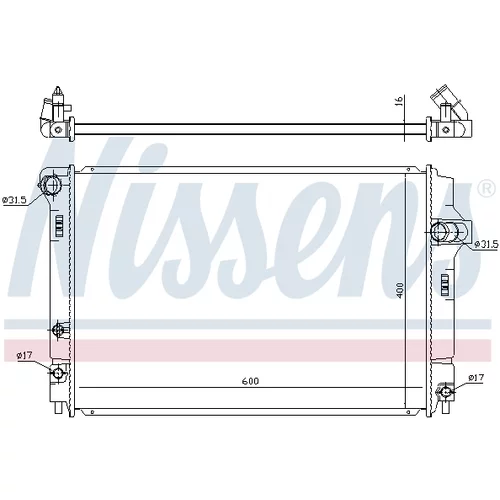 Chladič motora NISSENS 646873 - obr. 4