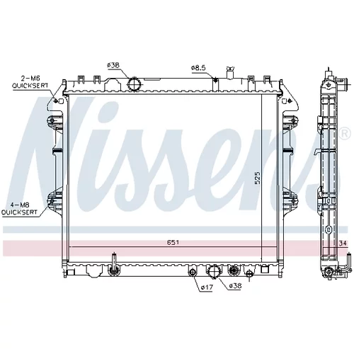 Chladič motora NISSENS 646897 - obr. 5