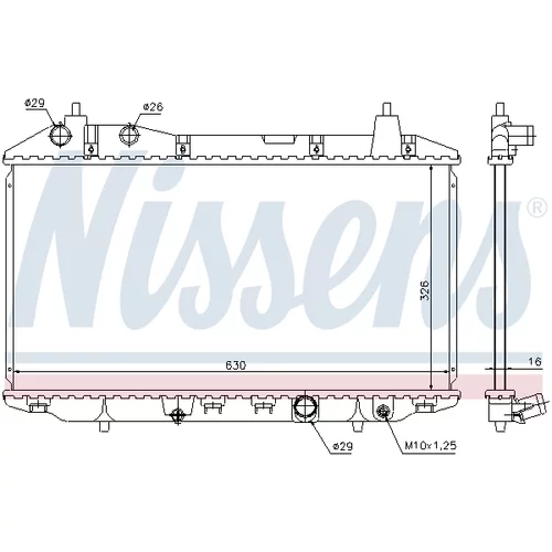 Chladič motora NISSENS 68147 - obr. 4