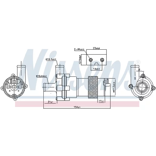 Vodné čerpadlo, chladenie motora NISSENS 831056 - obr. 5