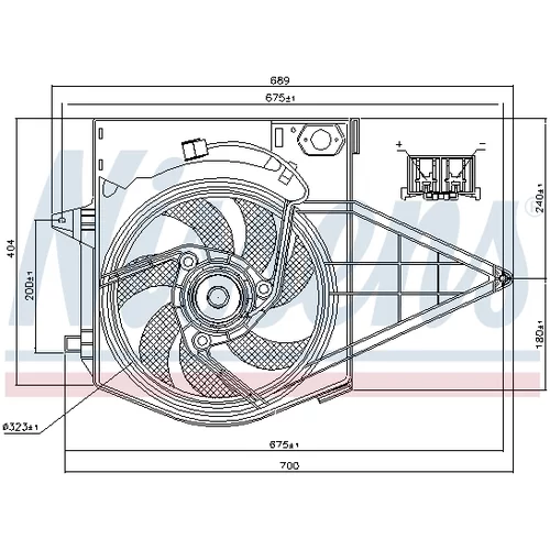 Ventilátor chladenia motora NISSENS 85003 - obr. 5