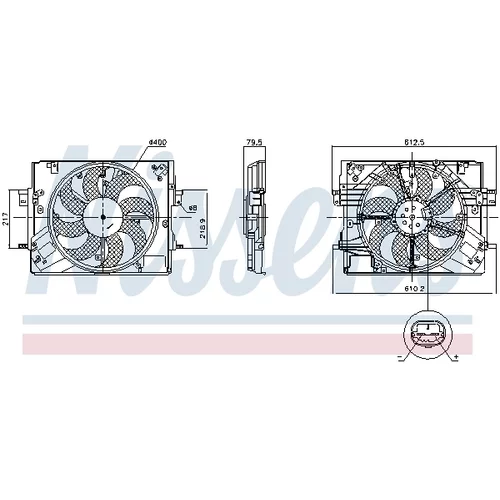 Ventilátor chladenia motora NISSENS 850063 - obr. 5