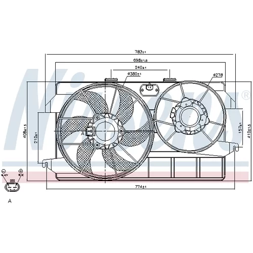 Ventilátor chladenia motora NISSENS 85262 - obr. 5