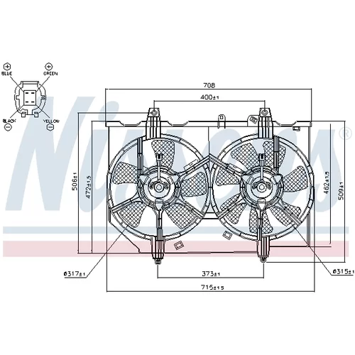 Ventilátor chladenia motora NISSENS 85279 - obr. 5