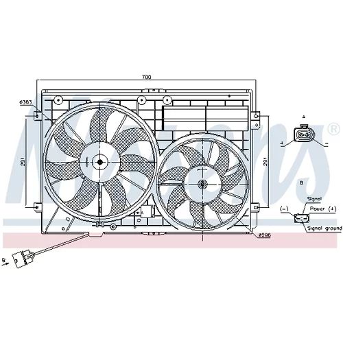 Ventilátor chladenia motora NISSENS 85643 - obr. 9