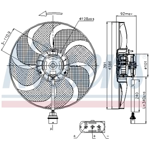 Ventilátor chladenia motora 85690 /NISSENS/ - obr. 5