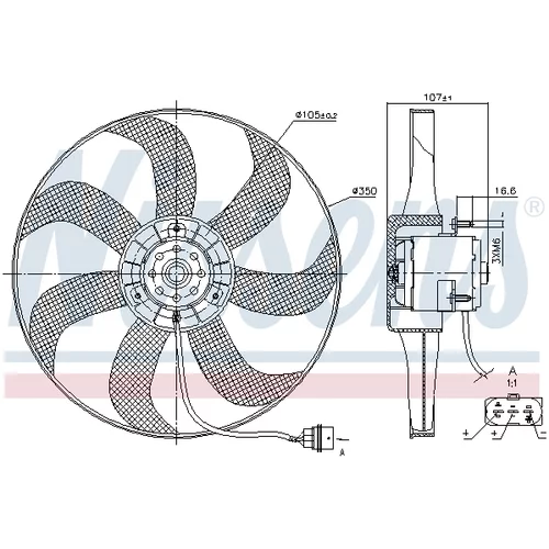 Ventilátor chladenia motora NISSENS 85725 - obr. 5