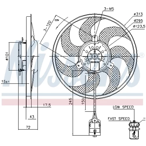 Ventilátor chladenia motora 85754 /NISSENS/ - obr. 5