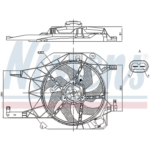 Ventilátor chladenia motora NISSENS 85883 - obr. 5