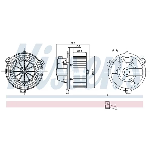 Vnútorný ventilátor NISSENS 87056 - obr. 5