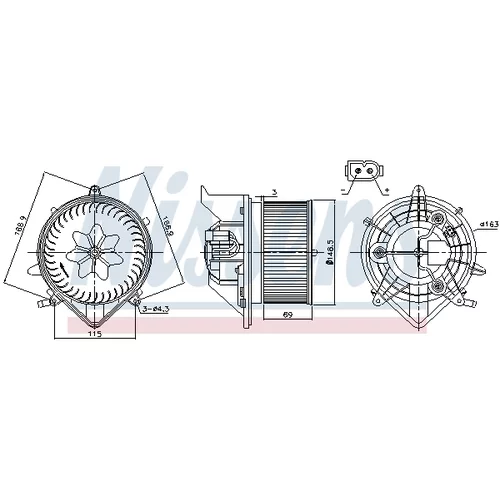 Vnútorný ventilátor 87233 /NISSENS/ - obr. 5