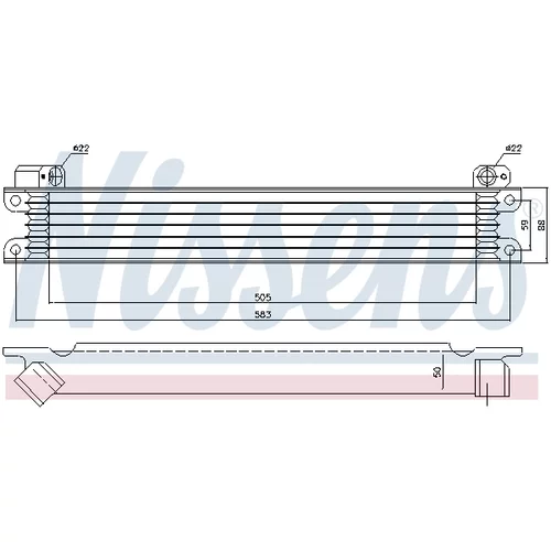 Chladič motorového oleja NISSENS 90615 - obr. 5