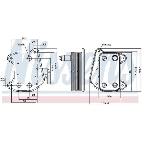 Chladič motorového oleja 91166 /NISSENS/ - obr. 5