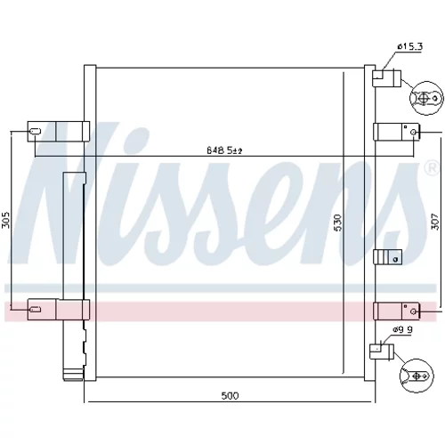 Kondenzátor klimatizácie NISSENS 940094 - obr. 7