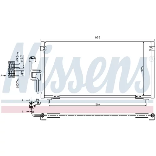 Kondenzátor klimatizácie NISSENS 94702 - obr. 6