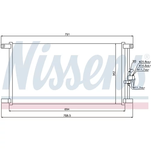 Kondenzátor klimatizácie NISSENS 94798 - obr. 6