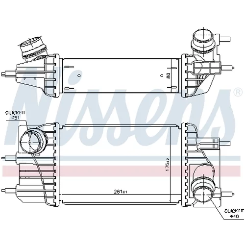 Chladič plniaceho vzduchu NISSENS 961433 - obr. 5