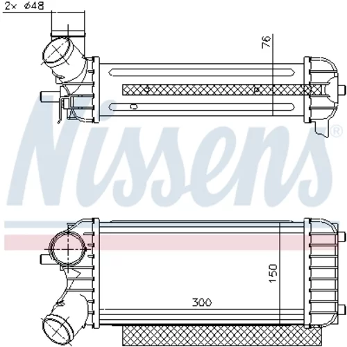 Chladič plniaceho vzduchu NISSENS 96491 - obr. 6