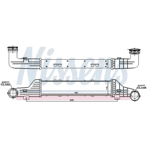 Chladič plniaceho vzduchu 96784 /NISSENS/ - obr. 5