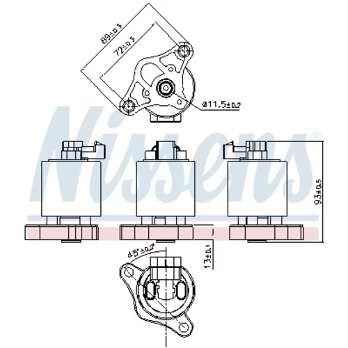 EGR ventil NISSENS 98153 - obr. 6