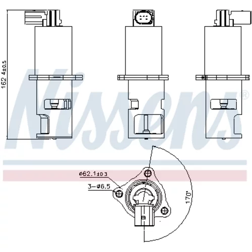 EGR ventil NISSENS 98172 - obr. 6