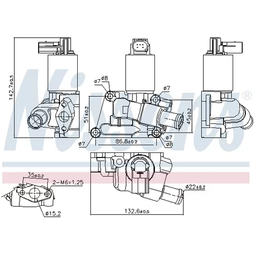 EGR ventil NISSENS 98196 - obr. 6