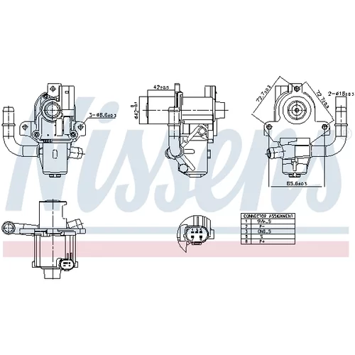 EGR ventil NISSENS 98264