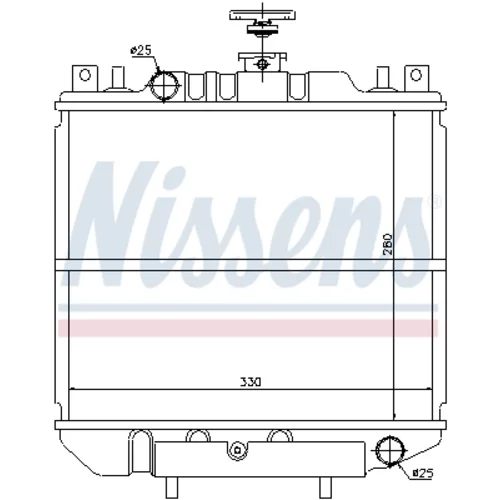 Chladič motora NISSENS 60048 - obr. 4