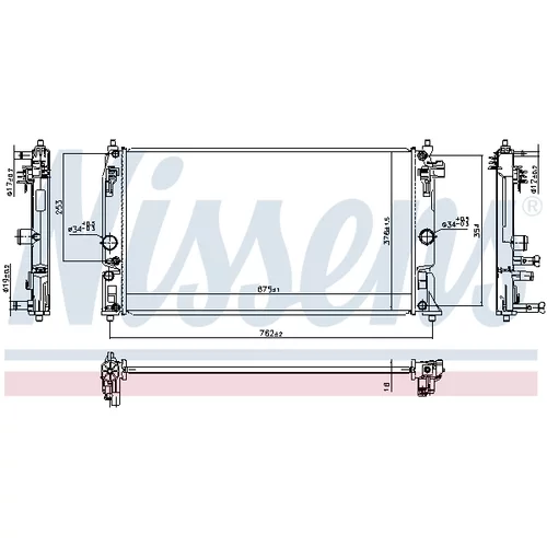 Chladič motora NISSENS 606394 - obr. 4