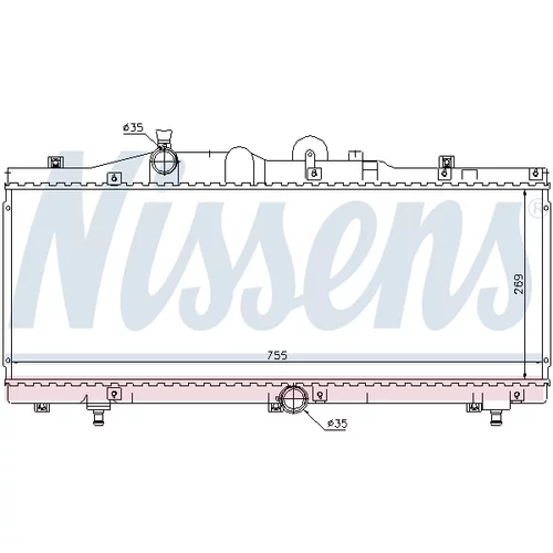 Chladič motora NISSENS 61671 - obr. 4